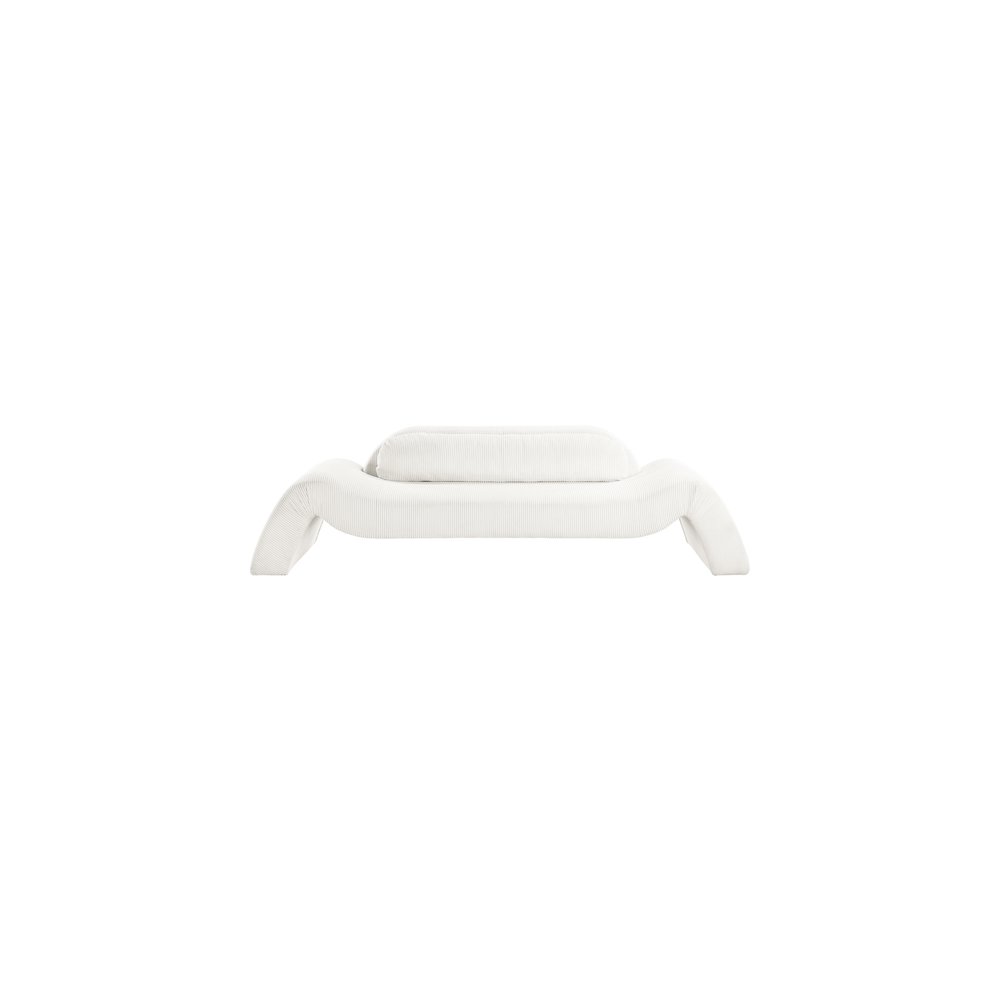 Austin Cream Corduroy Fabric Sofa. Picture 2