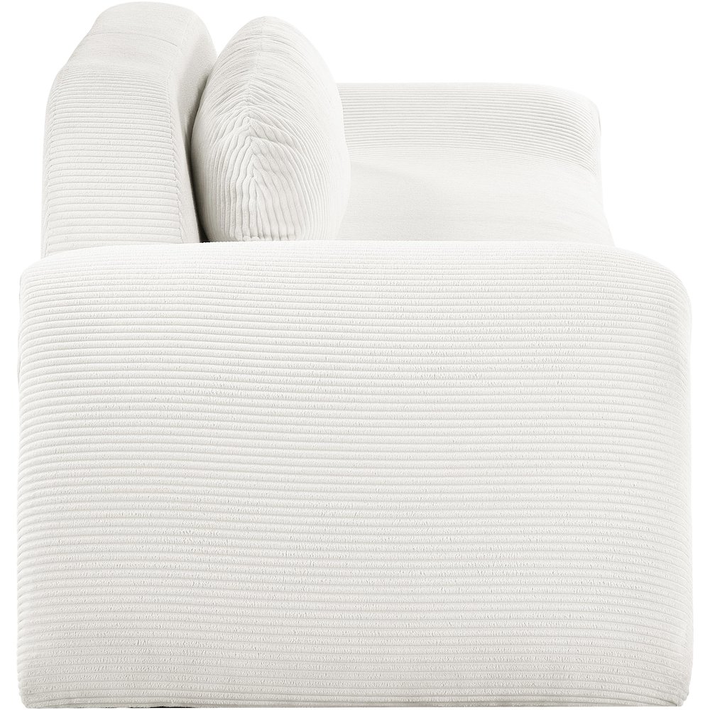Austin Cream Corduroy Fabric Sofa. Picture 3