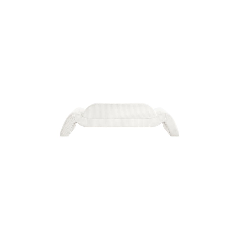 Austin Cream Corduroy Fabric Sofa. Picture 4