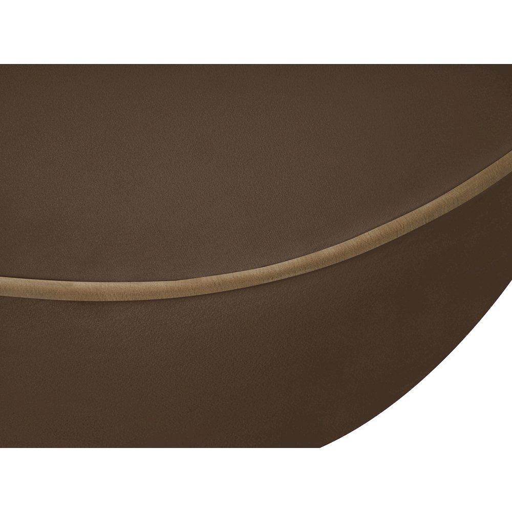 Swerve 100" Brown Velvet Upholstered Sofa. Picture 14