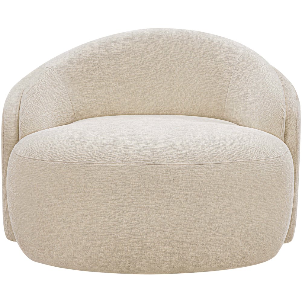 Caspian Beige Chenille Fabric Upholstered Chair. Picture 3