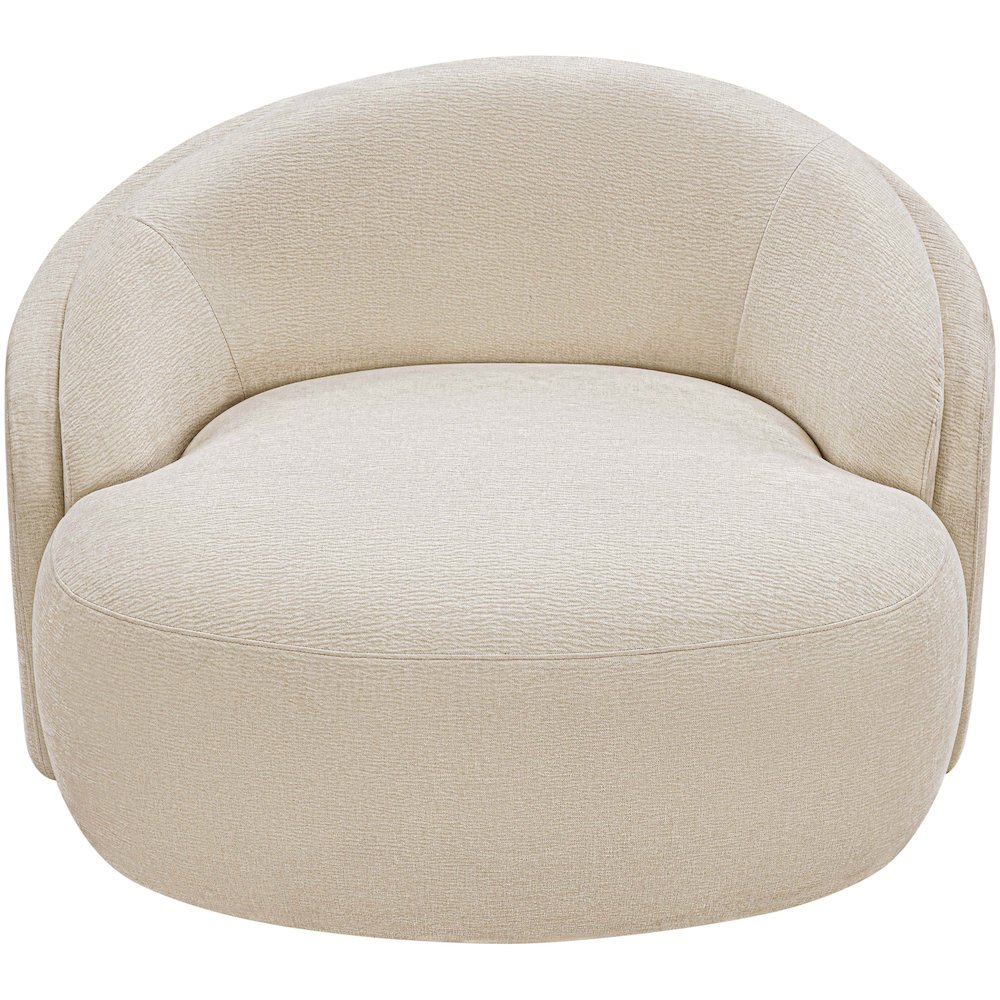 Caspian Beige Chenille Fabric Upholstered Chair. Picture 6
