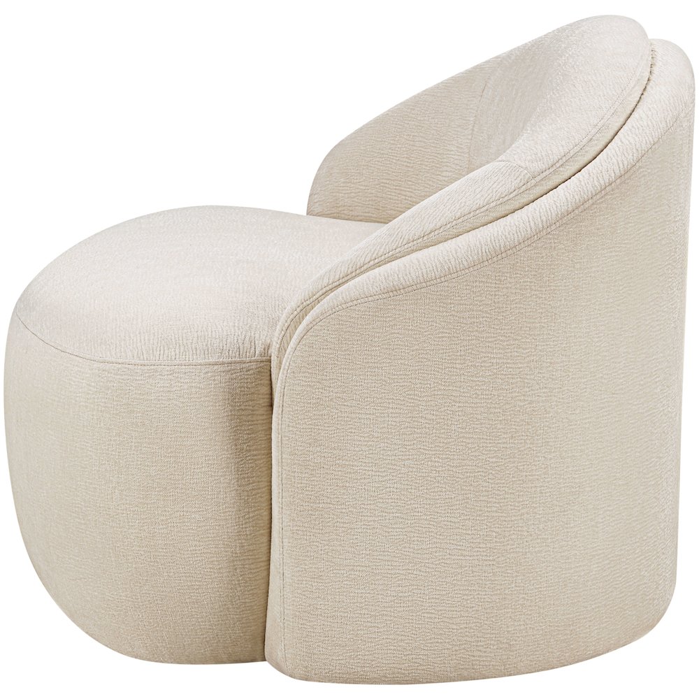 Caspian Beige Chenille Fabric Upholstered Chair. Picture 9