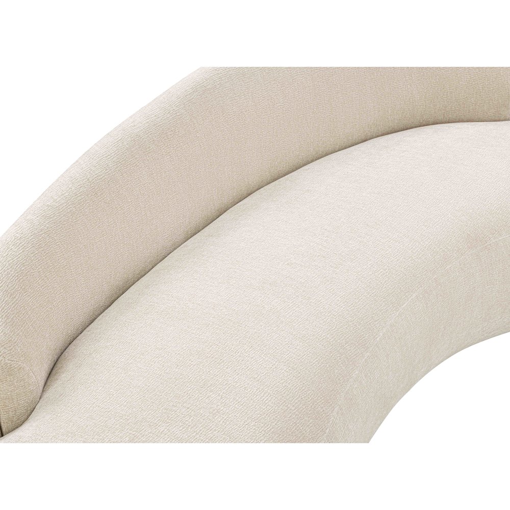 Caspian 79" Beige Chenille Fabric Upholstered Loveseat. Picture 10