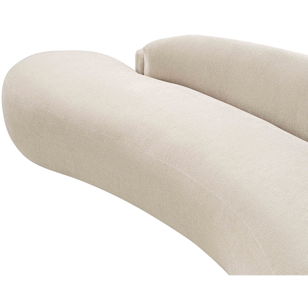 Caspian 79" Beige Chenille Fabric Upholstered Loveseat. Picture 9