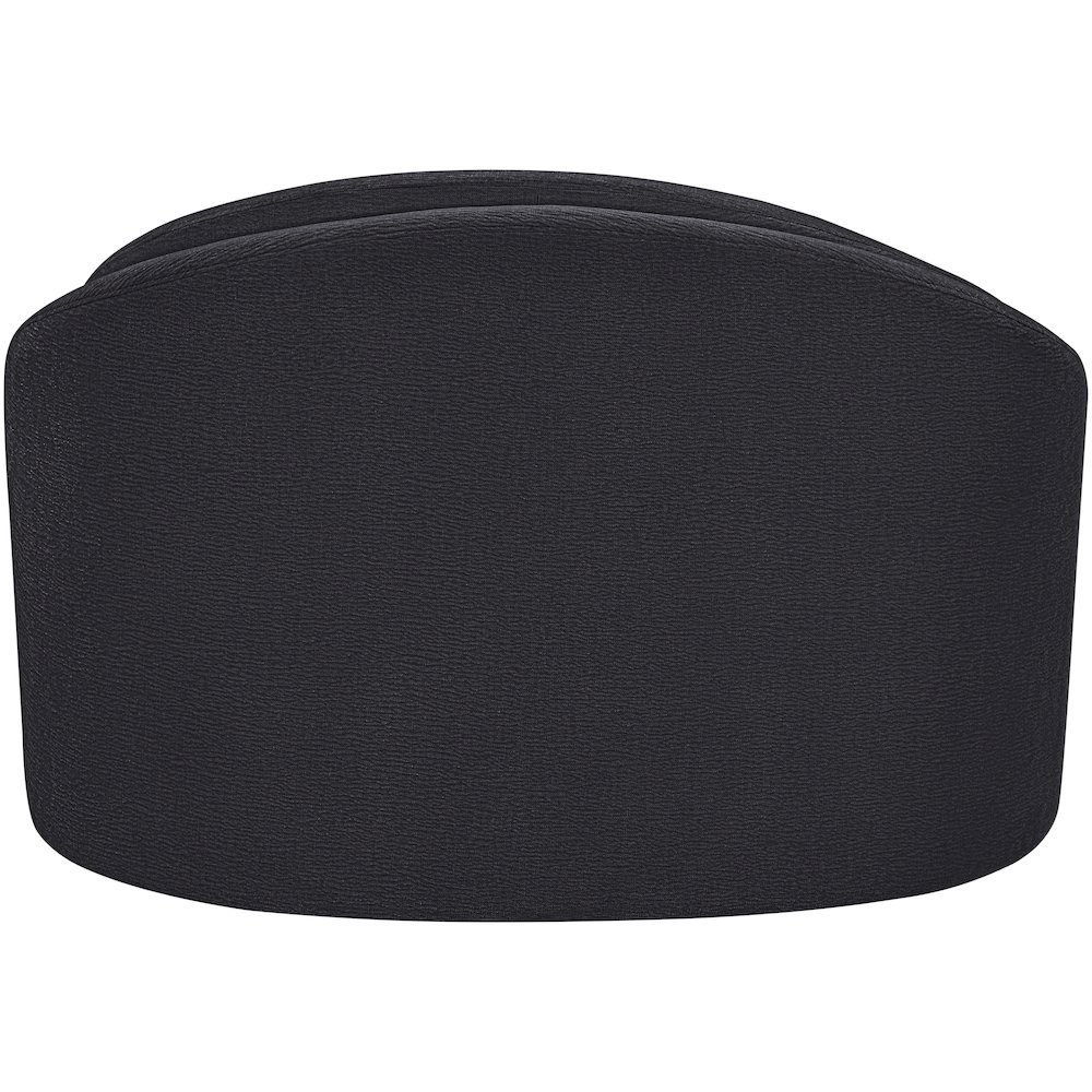 Caspian Black Chenille Fabric Upholstered Chair. Picture 5
