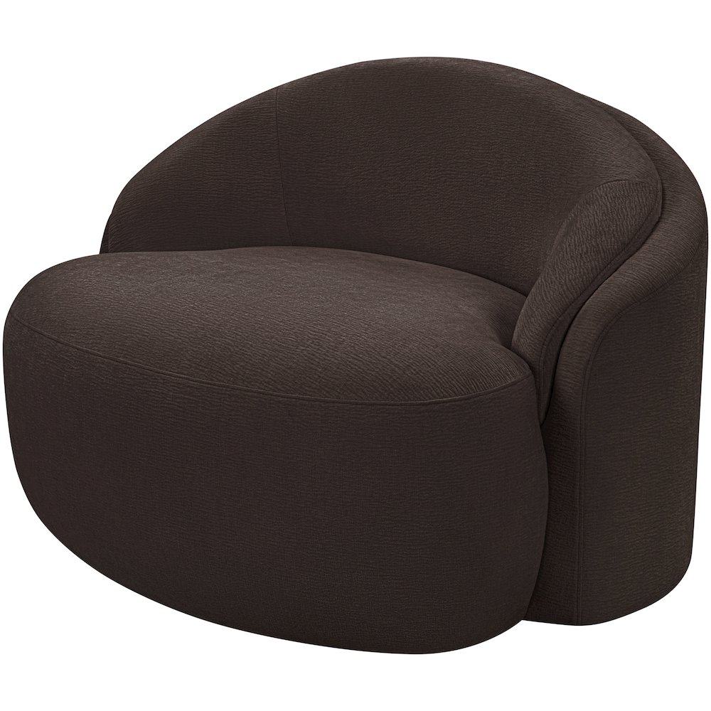 Caspian Brown Chenille Fabric Upholstered Chair. Picture 10