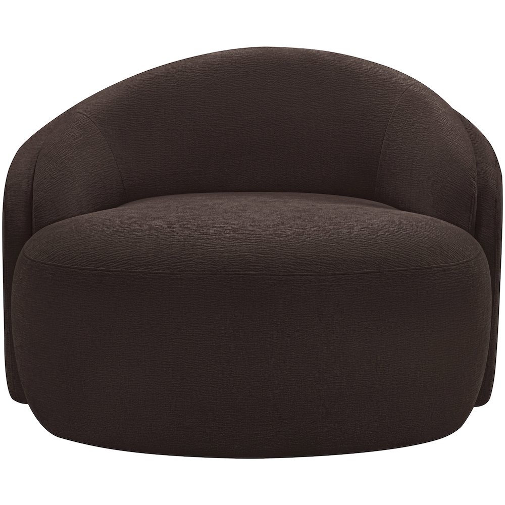 Caspian Brown Chenille Fabric Upholstered Chair. Picture 3