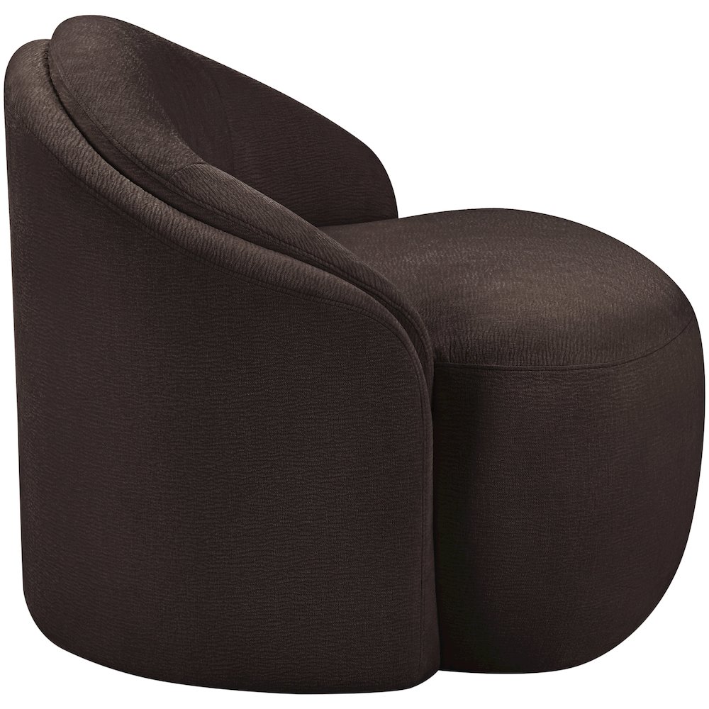 Caspian Brown Chenille Fabric Upholstered Chair. Picture 4