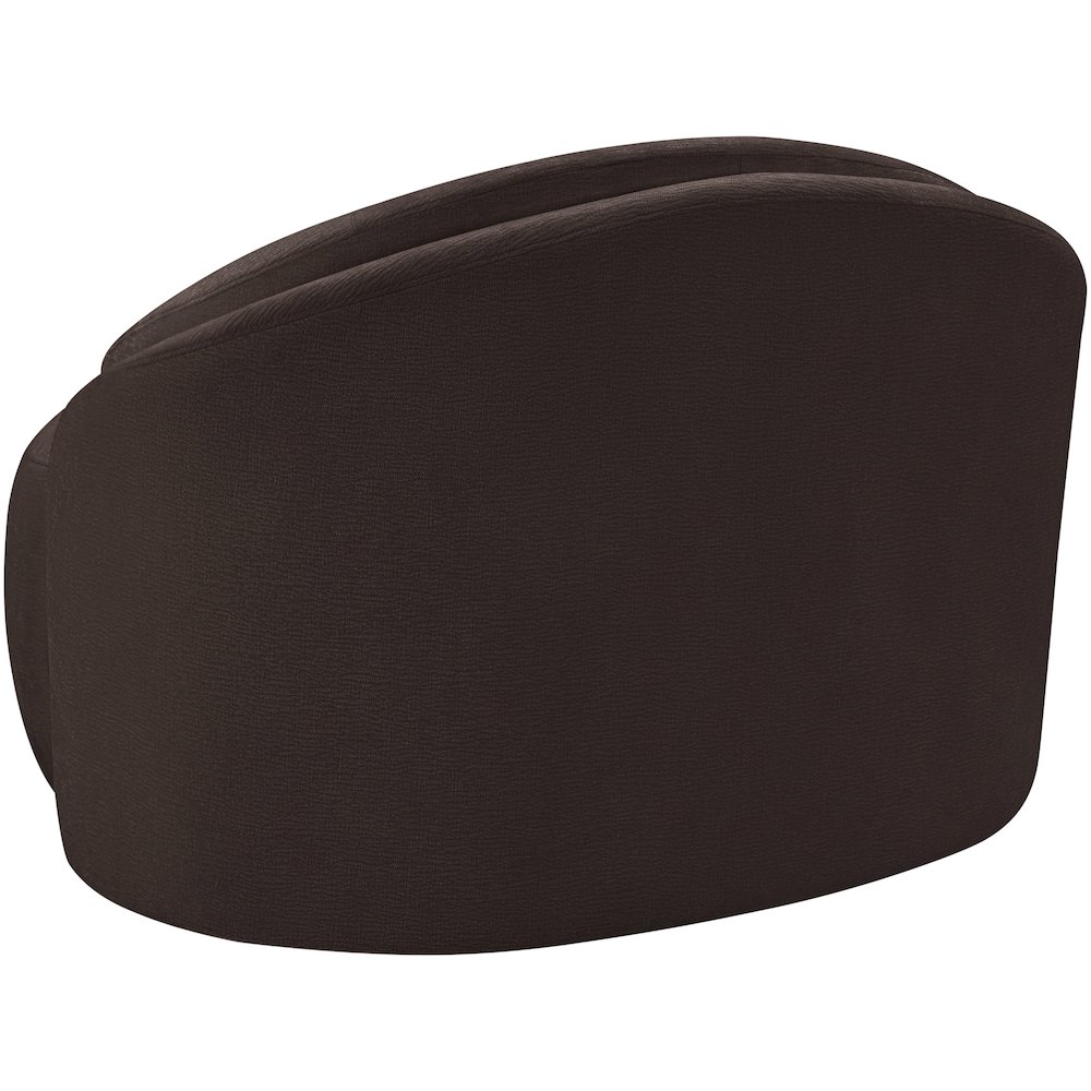 Caspian Brown Chenille Fabric Upholstered Chair. Picture 8