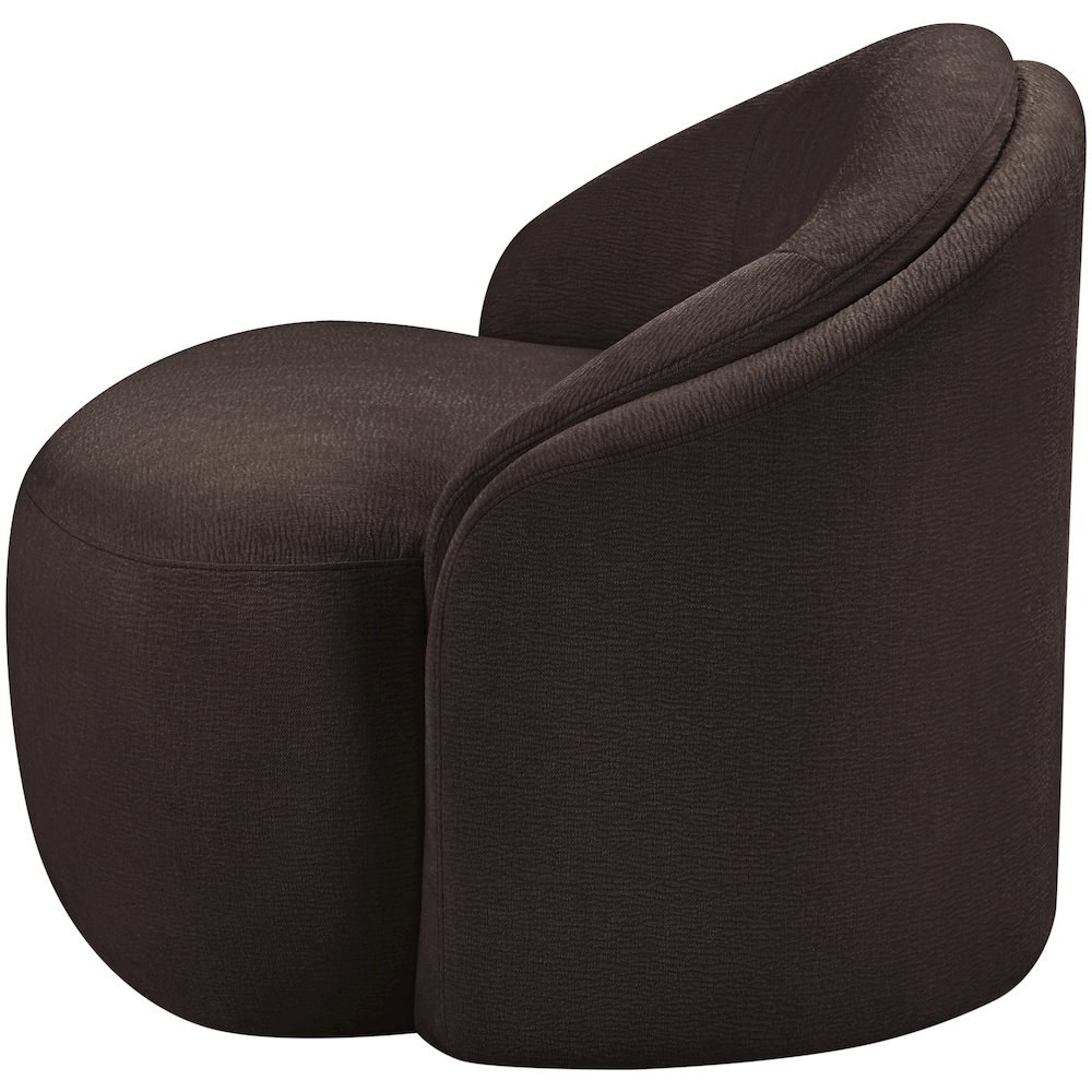 Caspian Brown Chenille Fabric Upholstered Chair. Picture 9