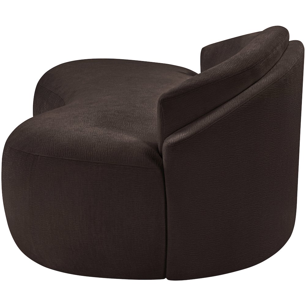 Caspian 79" Brown Chenille Fabric Upholstered Loveseat. Picture 9