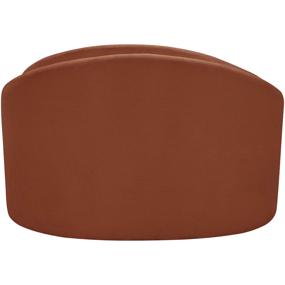 Caspian Cognac Chenille Fabric Upholstered Chair. Picture 5