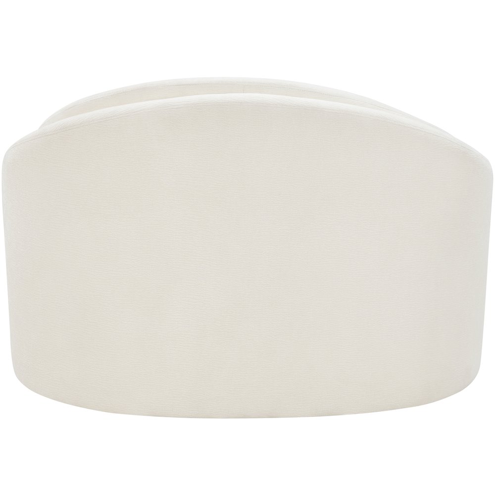 Caspian Cream Chenille Fabric Upholstered Chair. Picture 5
