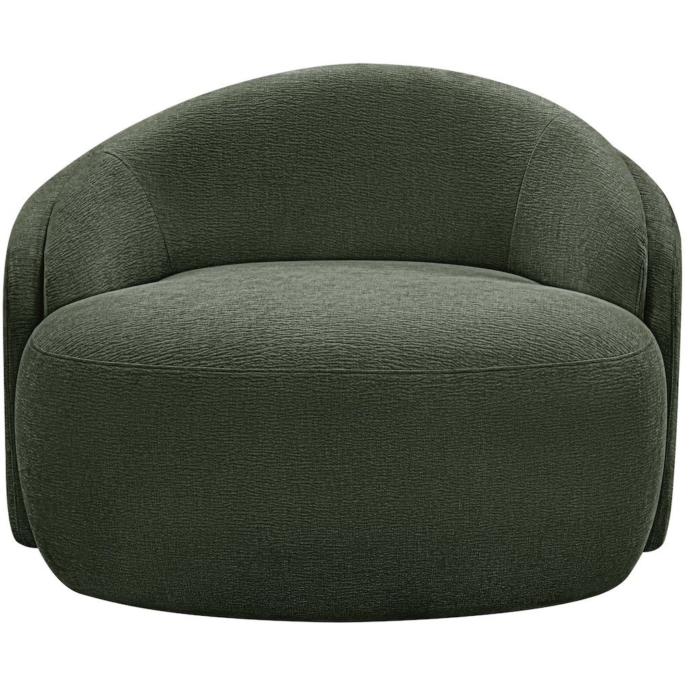 Caspian Green Chenille Fabric Upholstered Chair. Picture 3