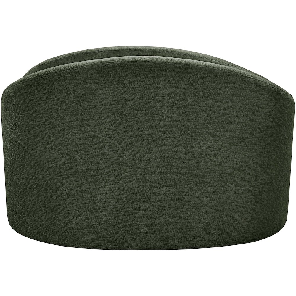 Caspian Green Chenille Fabric Upholstered Chair. Picture 5