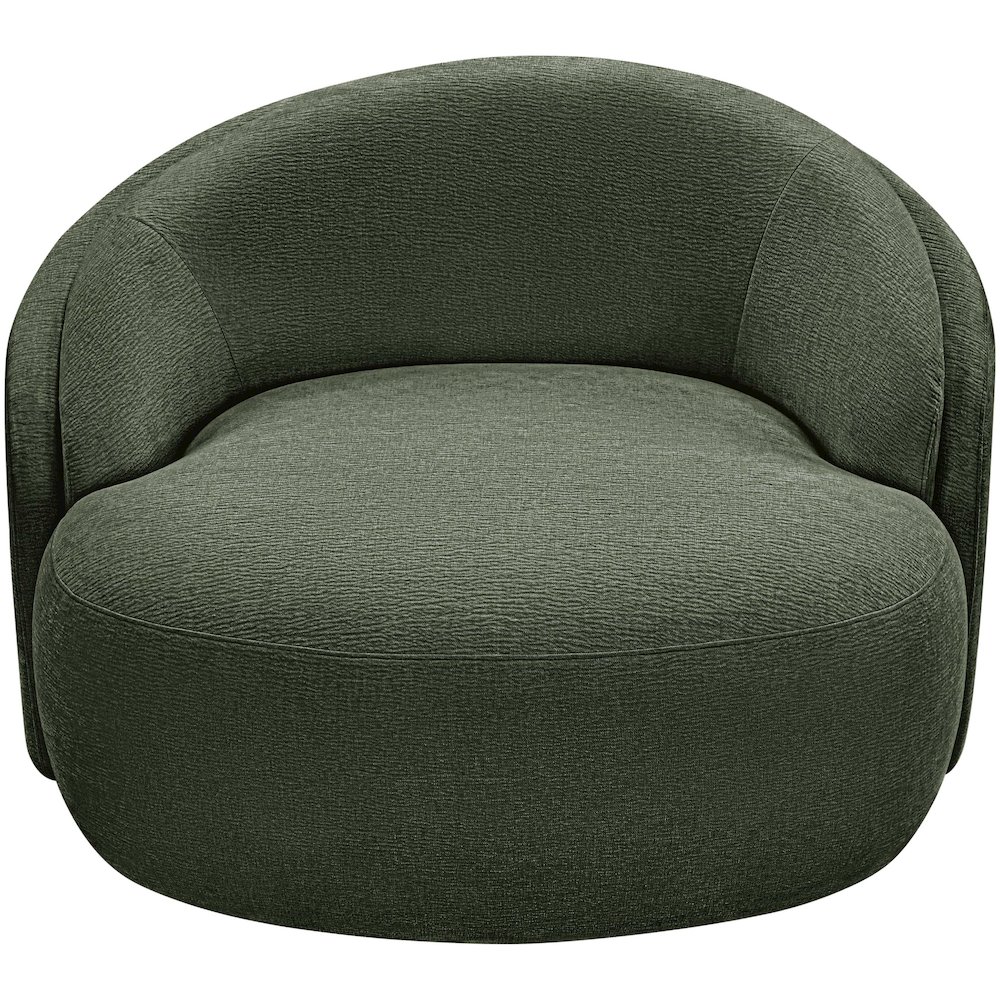 Caspian Green Chenille Fabric Upholstered Chair. Picture 6
