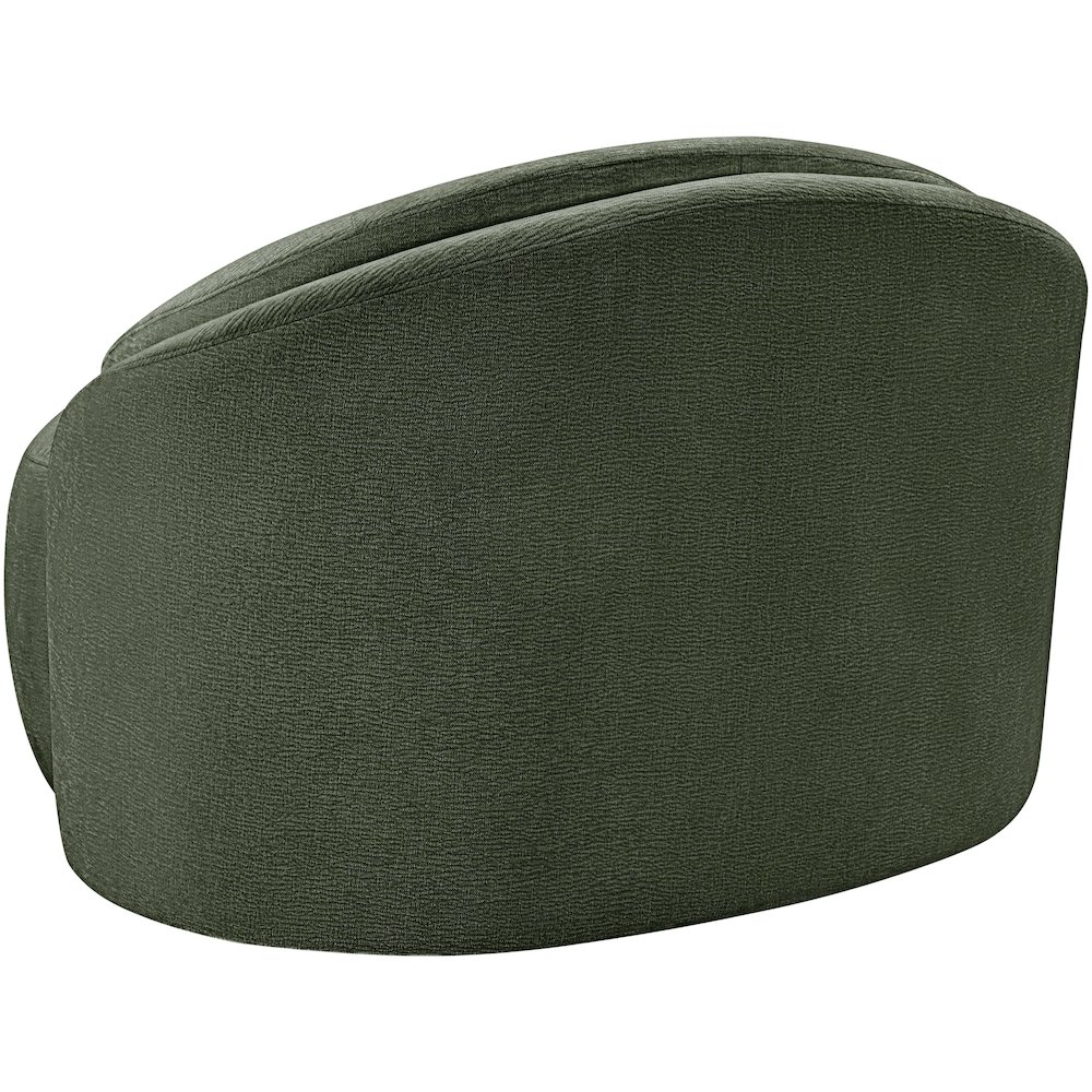 Caspian Green Chenille Fabric Upholstered Chair. Picture 9