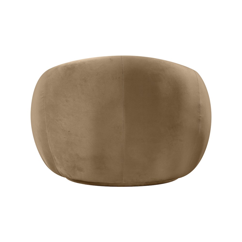 Emery Beige Velvet Chair. Picture 4