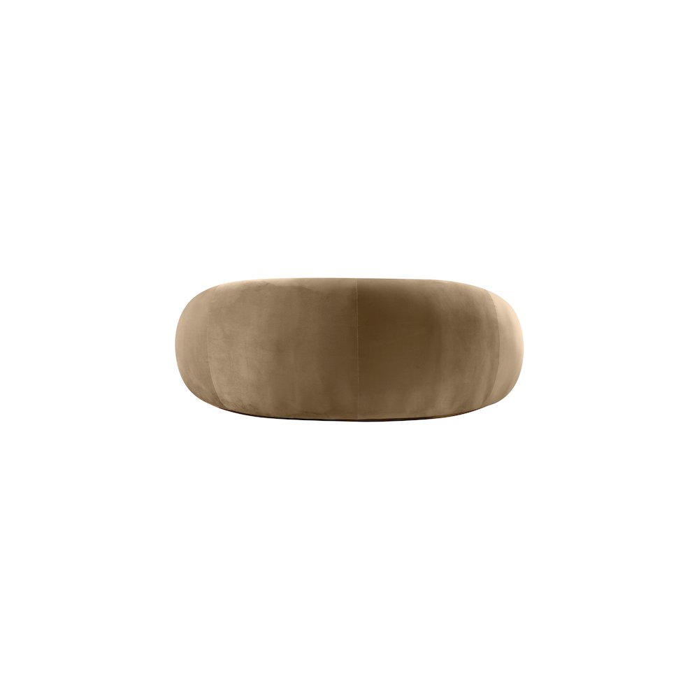 Emery Beige Velvet Loveseat. Picture 4