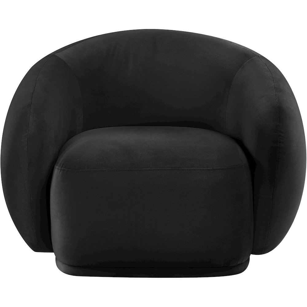 Emery Black Velvet Chair. Picture 2