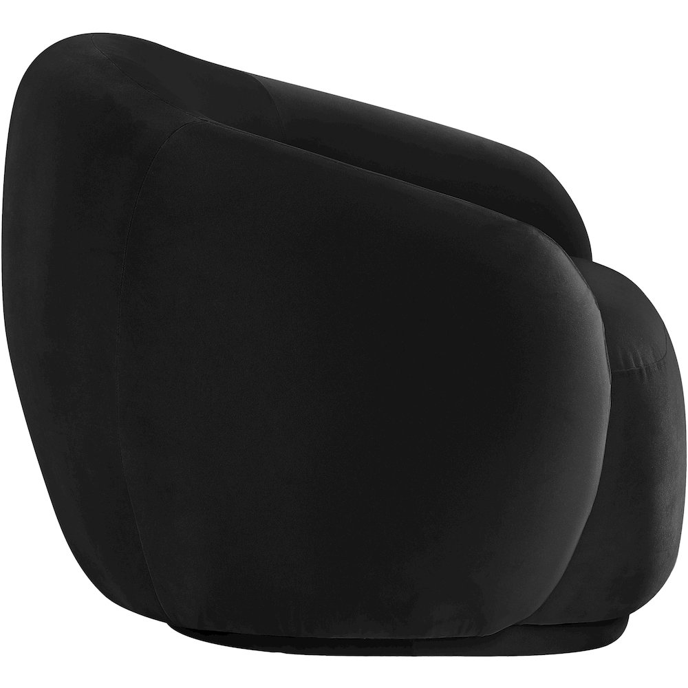 Emery Black Velvet Chair. Picture 3