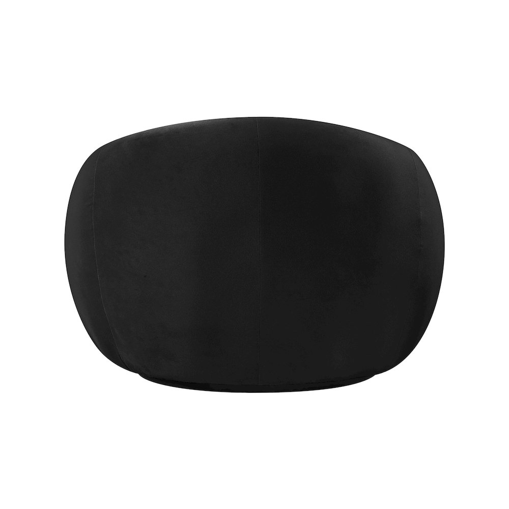 Emery Black Velvet Chair. Picture 4