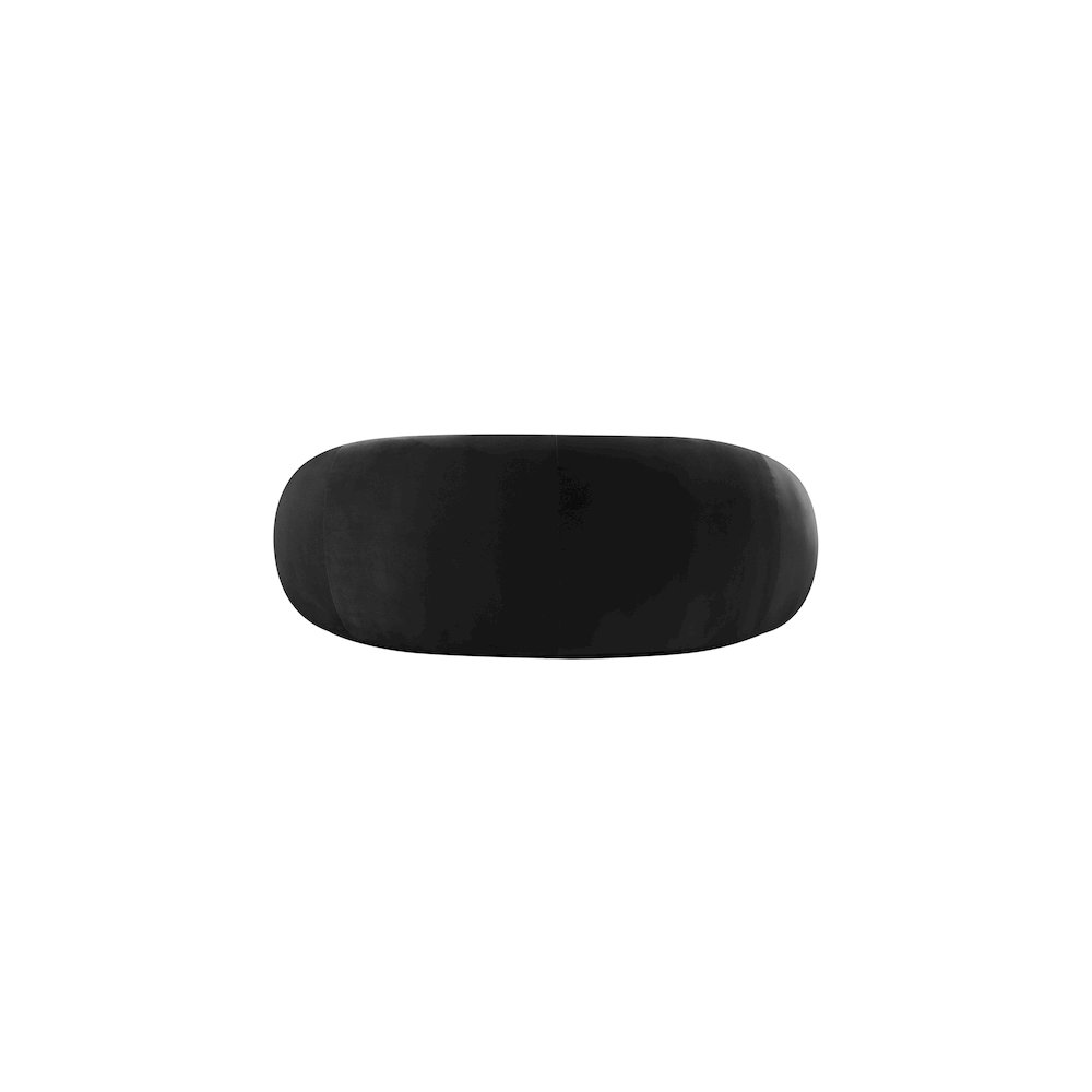Emery Black Velvet Loveseat. Picture 4