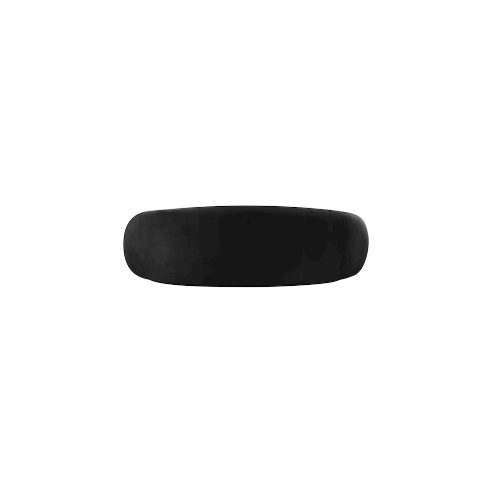 Emery 93" Black Velvet Upholstered Sofa. Picture 4
