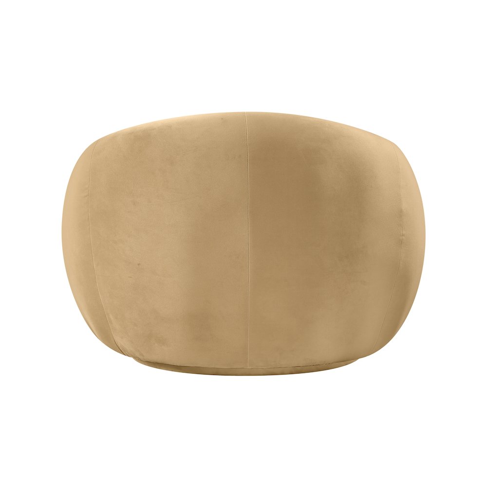 Emery Camel Velvet Chair. Picture 4