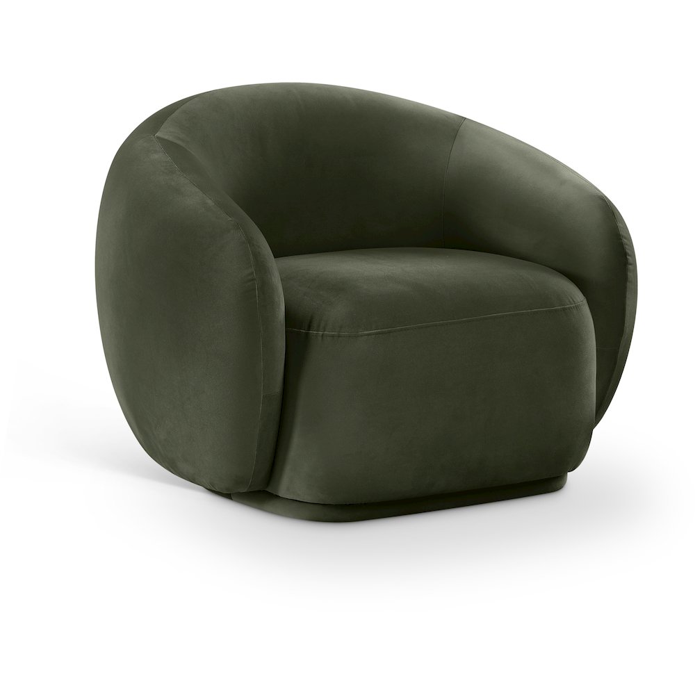 Emery Green Velvet Chair. Picture 1