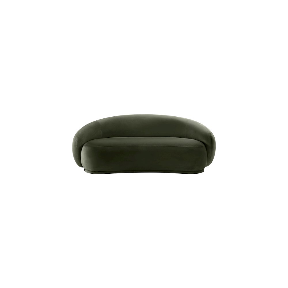 Emery Green Velvet Loveseat. Picture 2