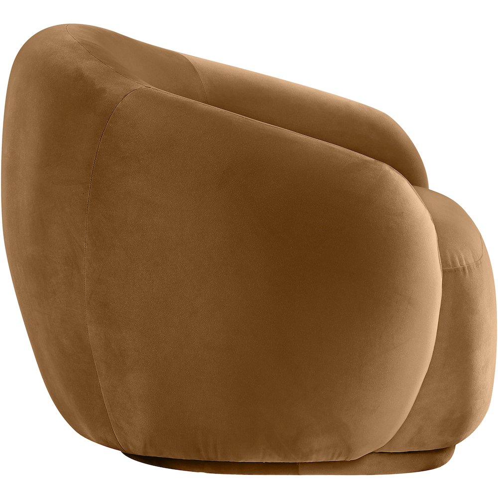 Emery Saddle Velvet Chair. Picture 3