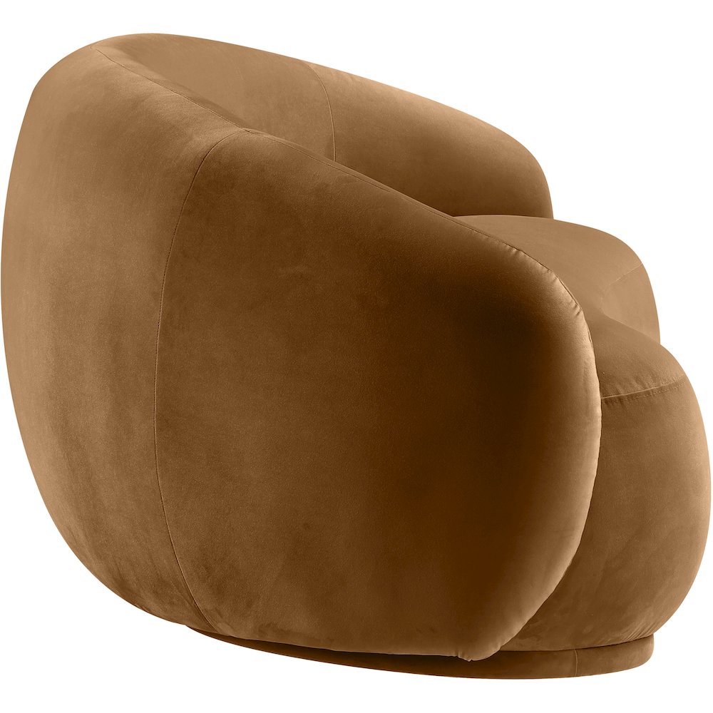 Emery Saddle Velvet Loveseat. Picture 3