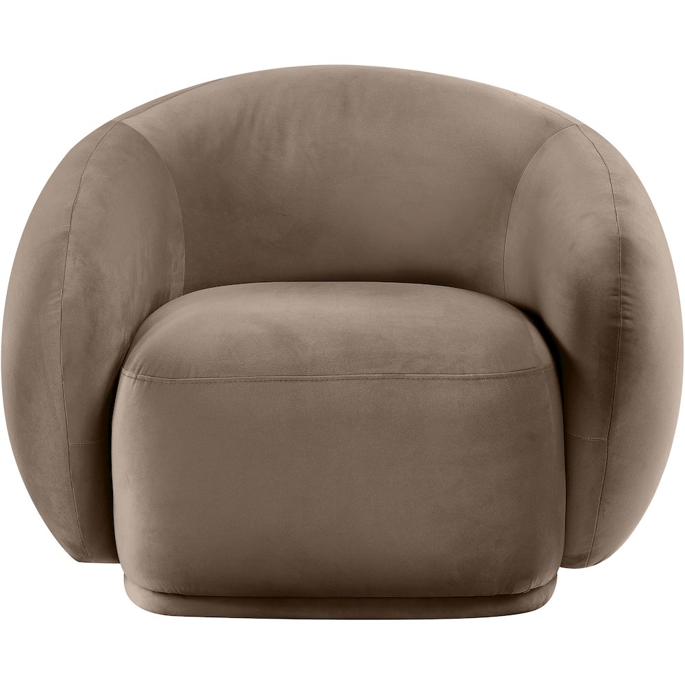 Emery Taupe Velvet Chair. Picture 2