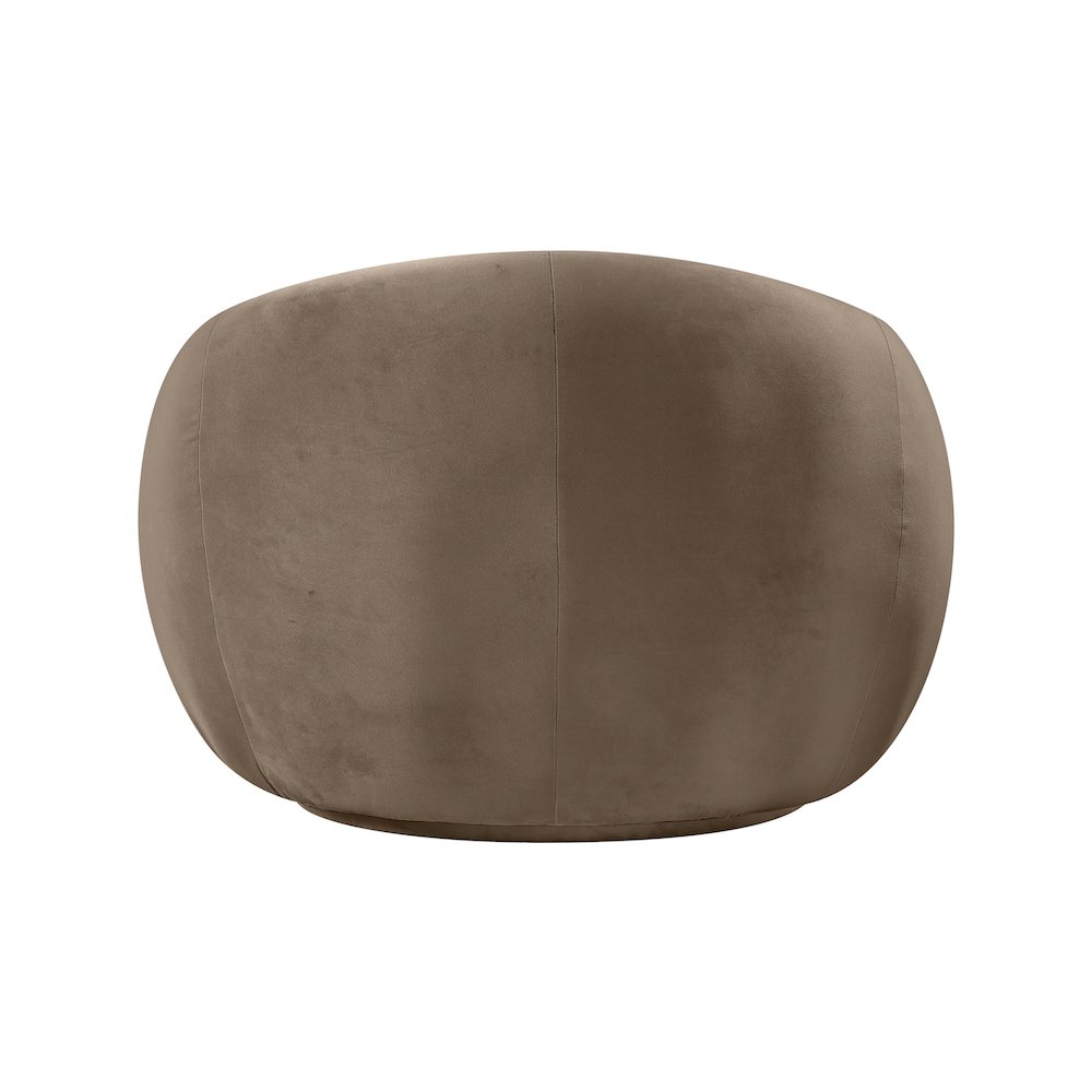 Emery Taupe Velvet Chair. Picture 4