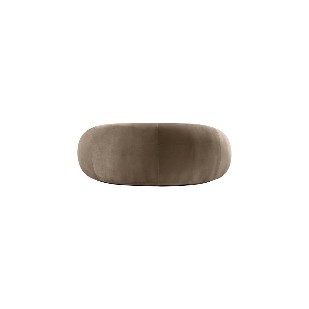 Emery Taupe Velvet Loveseat. Picture 4