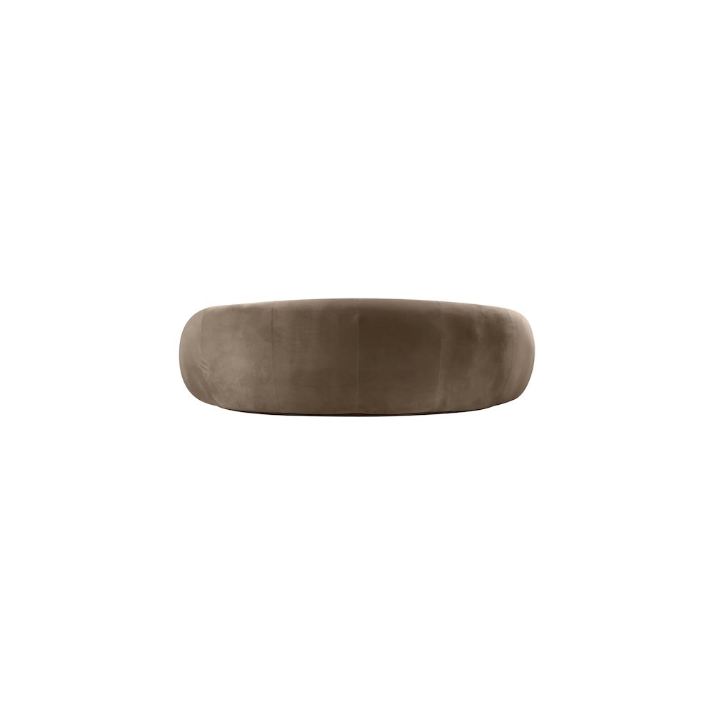 Emery Taupe Velvet Sofa. Picture 4