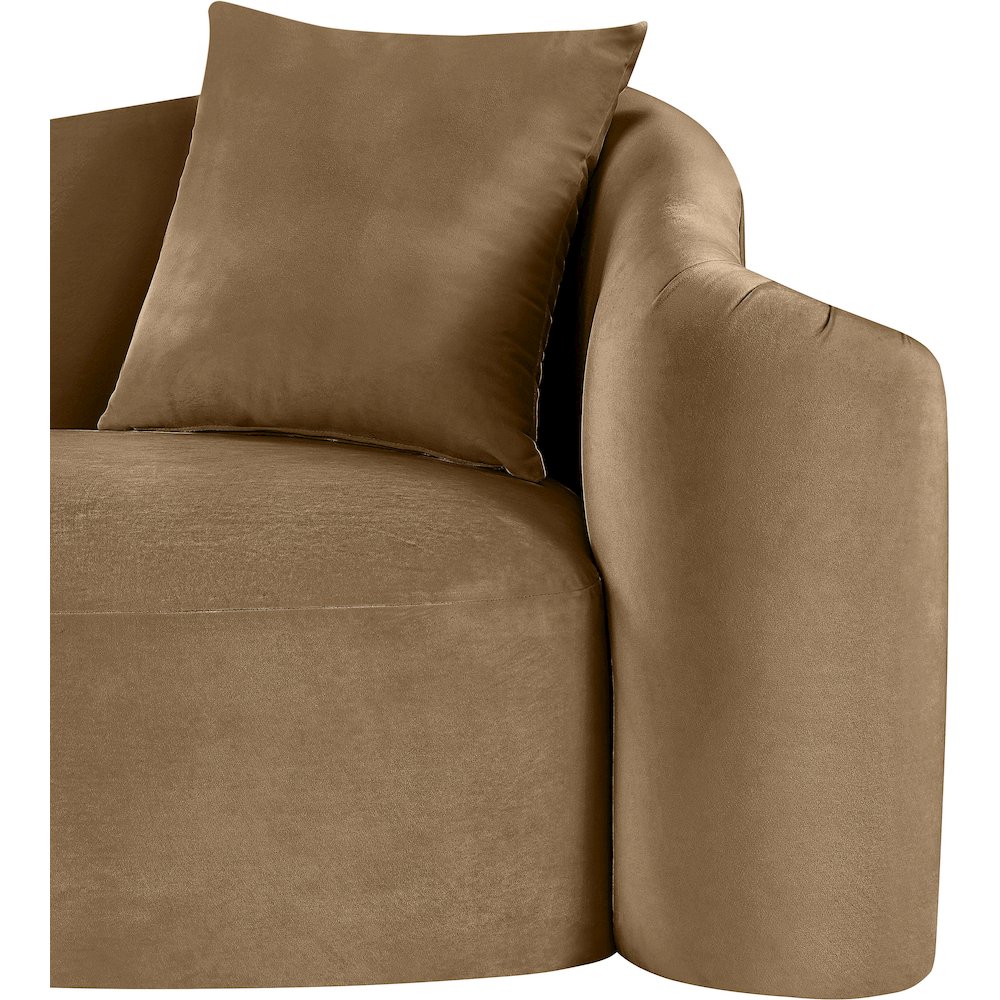 Destin Beige Velvet Chair. Picture 10