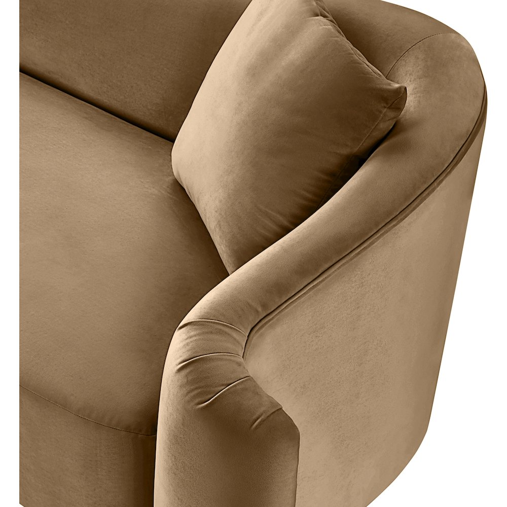 Destin Beige Velvet Chair. Picture 11