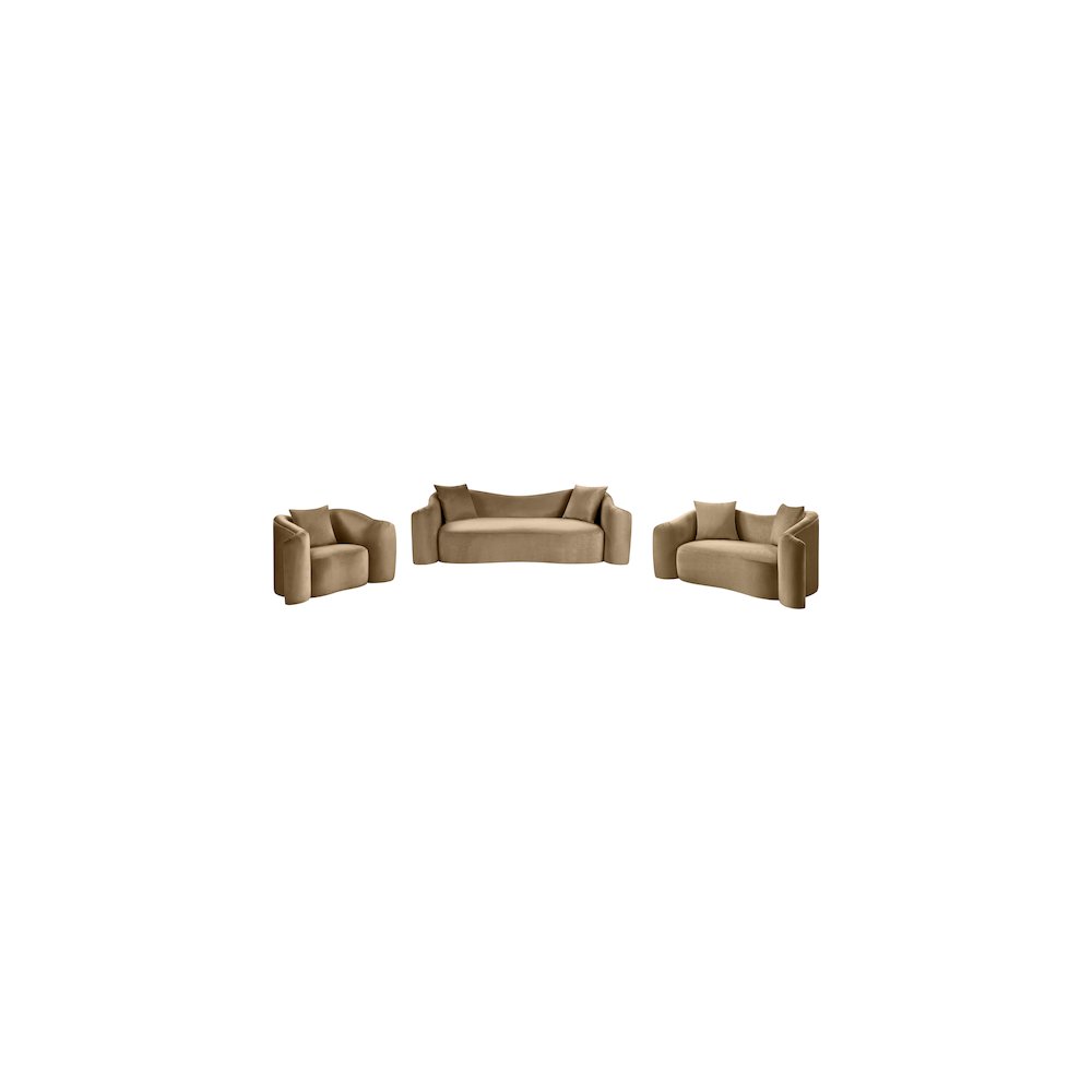 Destin Beige Velvet Chair. Picture 14