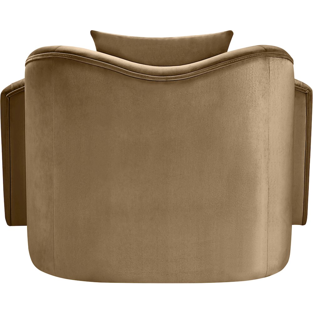 Destin Beige Velvet Chair. Picture 4