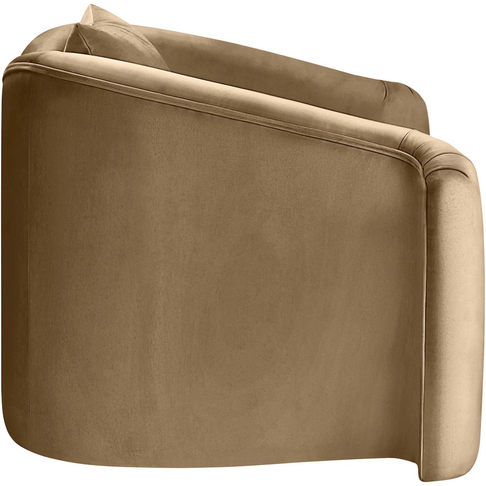 Destin Beige Velvet Chair. Picture 6