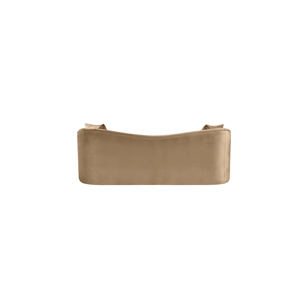 Destin Beige Velvet Sofa. Picture 4