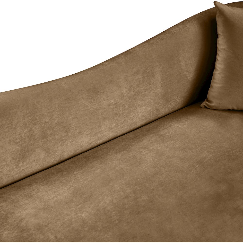 Destin Beige Velvet Sofa. Picture 7