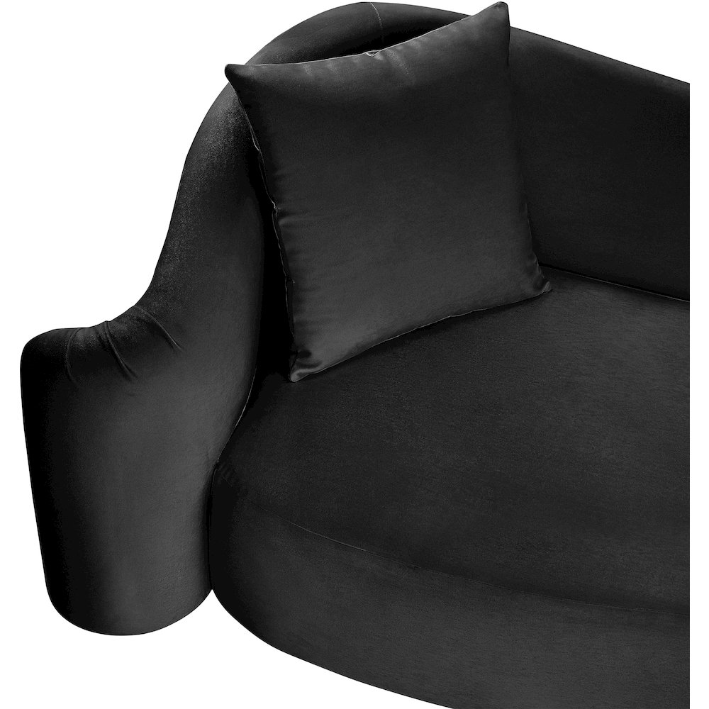 Destin Black Velvet Chair. Picture 9