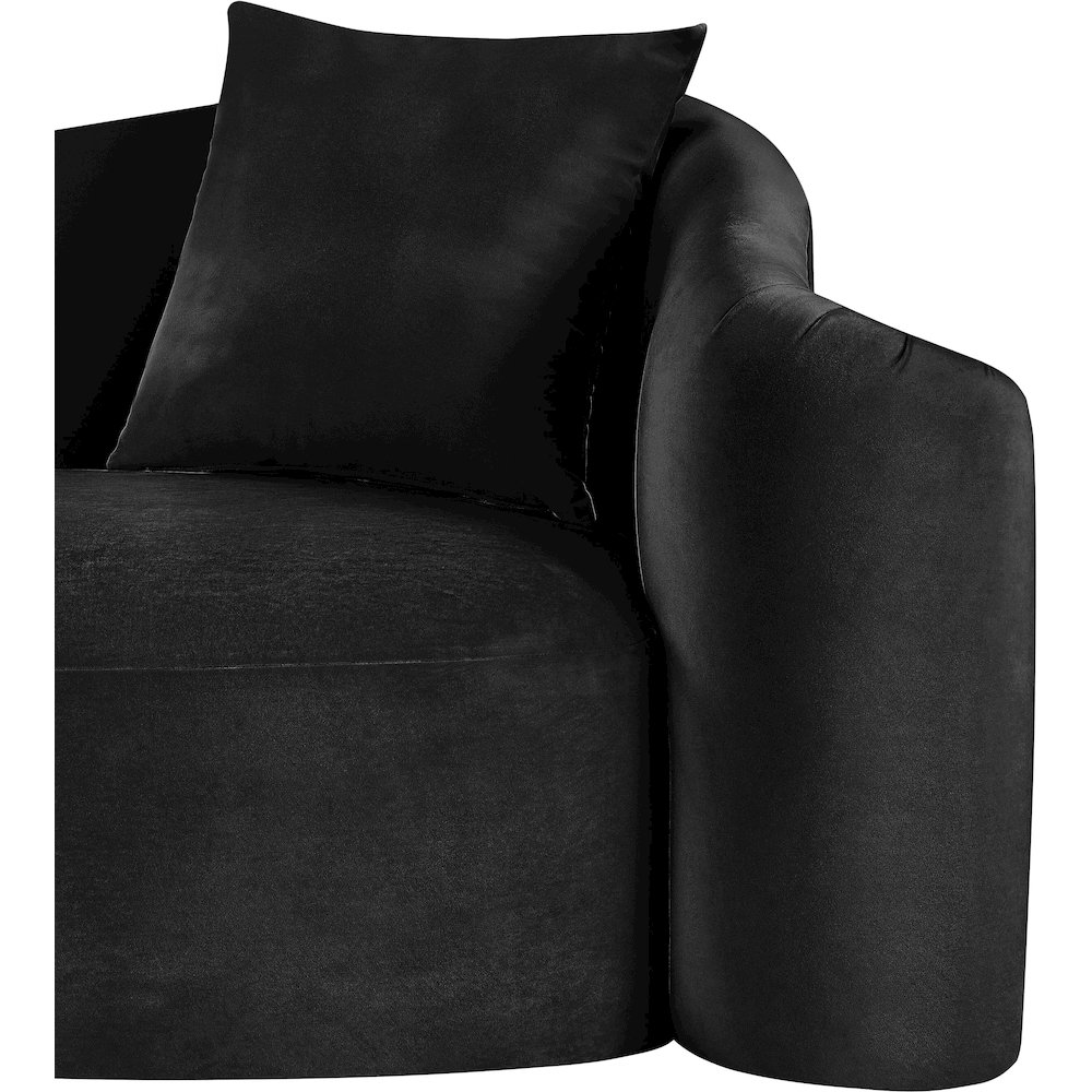 Destin Black Velvet Chair. Picture 10