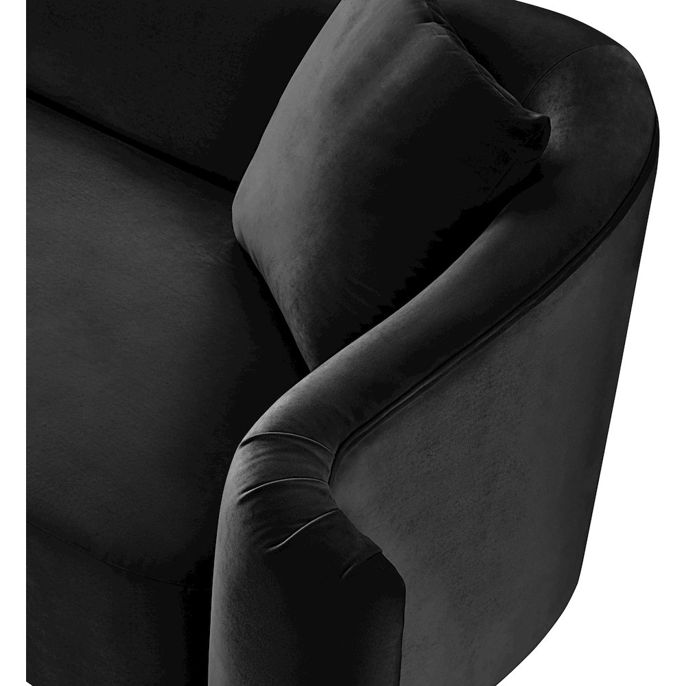 Destin Black Velvet Chair. Picture 11