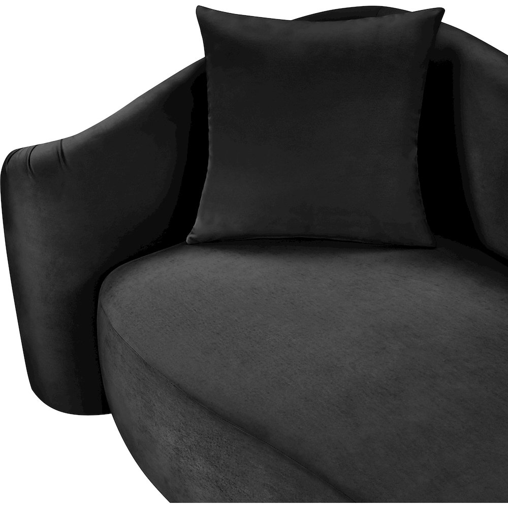 Destin Black Velvet Chair. Picture 12