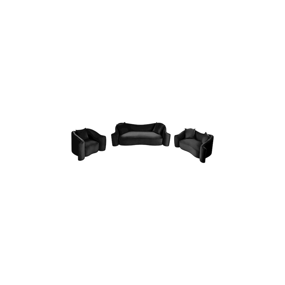 Destin Black Velvet Chair. Picture 13
